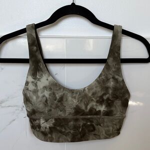 Lululemon Green Diamond Die Align Bra size 4